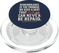 Le Souvenir est la promesse Que Nous tenons et honorons nos héros 6 PopSockets PopGrip pour MagSafe