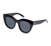 Le Specs Air Heart Lunettes de soleil œil de chat pour femme Style élégant et flatteur, Noir / Fumé Mono Polarisé, Taille unique