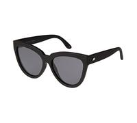 Le Specs Liar Lair Black Rubber Cat Eye Sunglasses Taille unique Noir