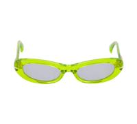 Le Specs - Lunettes de soleil ovales fines 'Numero Uno' - Femme - Accessoires - Vert - Taille: 53 MM