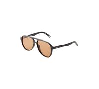 Le Specs TRAGIC MAGIC Lunettes de soleil pour homme et femme Forme ronde avec protection UV, Tan Tint/Black, Taille unique