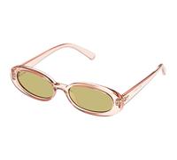 Le Specs Outta Love Lunettes de soleil étroites, ovales, unisexes, style élégant des années 90, Eau de rose., taille unique