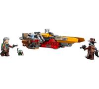 LEGO Star Wars 75437 Le Speeder de Cobb Vanth - Jouet de Construction - Minifigurines de Cobb Vanth & Cad Bane - Pistolets Blasters & Jetpack - Cadeau pour Garçon dès 7 Ans & Fans du Mandalorien