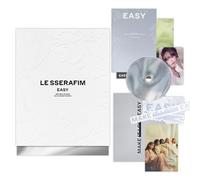 LE SSERAFIM - 3rd Mini Album [EASY] (Photobook Ver. - Vol.3 SHEER MYRRH) Outer Box + Booklet + CD + Photocard + Postcard + Sticker + Folding Poster + Lyric Book + 2 Pin Badges + 4 Extra Photocards