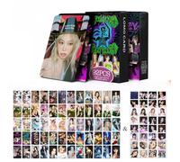LE-SSERAFIM 60 Cartes Photo + 32 Autocollants + 92 Cartes Postales Laser 'FEARNOT' CHAEWON YUNJIN EUNCHAE Cartes Photo (crazy)