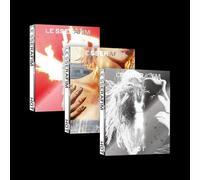 Le Sserafim - Hot - Random Cover Version w/ Booklet, Lyric Paper, Heat Detecting Coaster, 3 Stickers, 3 Postcards, 3 Folding Posters + Photocard