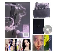 LE SSERAFIM - LE SSERAFIM - 4th Mini Album [CRAZY] (BALACLAVA Ver.) Outer Box + Booklet + Lyric Book + CD + Photocard + Postcard + 2 Pin Badges + 4 Extra Photocards