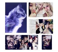 LE SSERAFIM - LE SSERAFIM - 4th Mini Album [CRAZY] (Weverse Albums Ver. - B ver.) Outer Box + QR Photocard + Photocard + User Guide + 2 Pin Badges + 4 Extra Photocards