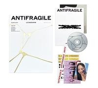 LE SSERAFIM - LE SSERAFIM - [ANTIFRAGILE] (Vol.2 IRIDESCENT OPAL Ver.) Booklet + CD + Photocard + Postcard + Sticker + Antifragile Sticker + Folding Poster + 2 Pin Button Badges + 4 Extra Photocards