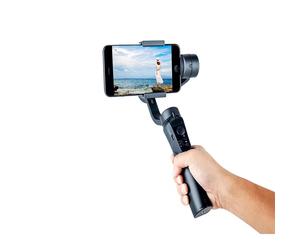 Le stabilisateur anti-tremblement Verbex C16 pour smartphone est portable et pliable. Compatible avec les appareils Android et Apple, il est doté de fonctions de guidage de prise de vue et de suivi du