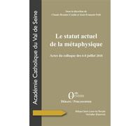 Le statut actuel de la métaphysique Actes du colloque des 6-8 juillet 2018 - Claude Brunier-Coulin - Orizons - broché - Essai