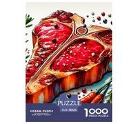 Le Steak 1000 Pièces Puzzle Enfants Loisirs Créatifs Jeu Difficile pour Les Classique Décoration 38x26cm/1000pcs