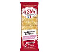LE STER - Madeleines Longues Aux Pépites De Sucre - Délicieuses Pâtisseries Moelleuses - Format Pratique 250g - Pour un Goûter Doux et Sucré - Sachet - Lot De 4 - Vendu Par Lot