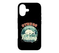 Le Stress est causé par Un pêcheur Amusant et Pas Assez de pêche Coque pour iPhone 17