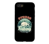Le Stress est causé par Un pêcheur Amusant et Pas Assez de pêche Coque pour iPhone SE (2020) / 7/8