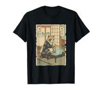 Le Style de Vie des Ordinateurs Portables Tanuki IT Guy avec Boba Tea Ukiyo-e T-Shirt
