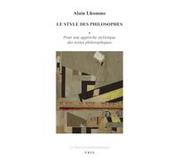 Le style des philosophes: Pour une approche stylistique des textes philosophiques