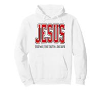 Le Style Universitaire Jésus, Le Chemin de la Vie, la vérité Sweat à Capuche