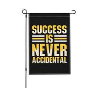Le Succès N'Est Jamais Accidentel. Drapeau De Cour Suspendre Drapeau De Jardin Durable Drapeaux De Jardin Pour Clubs Plage Intérieure 30X45cm