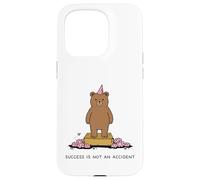 Le Succès n'est Pas Un Hasard Ours Mignon Citation Coque pour iPhone 15 Pro