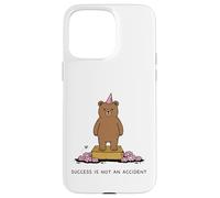 Le Succès n'est Pas Un Hasard Ours Mignon Citation Coque pour iPhone 15 Pro Max
