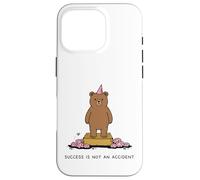 Le Succès n'est Pas Un Hasard Ours Mignon Citation Coque pour iPhone 16 Pro