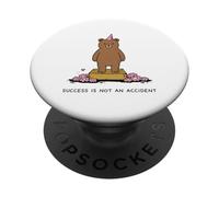 Le Succès n'est Pas Un Hasard Ours Mignon Citation PopSockets PopGrip Adhésif