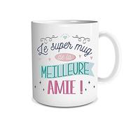 STC Mug - Le Super Mug de la Meilleure Amie - Motif 2 faces - Compatible micro-ondes & lave-vaisselle