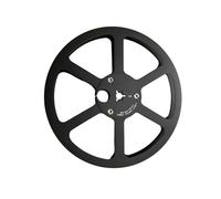 Le support de bobine professionnel en aluminium de 17,8 cm prend en charge un petit moyeu de bobine pour une manipulation rapide et sûre pour une performance en direct