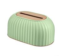 Le support de boîte à mouchoirs décoratif nordique simplifie le remplacement des boîtes vides tout en ajoutant du charme aux espaces (vert clair)