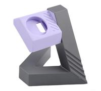 Le support de charge moderne en silicone géométrique pour Samsung Galaxy Watch 8 Classic assure une charge sûre et une accessibilité à la maison ou au bureau (gris violet)