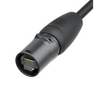 Neutrik Support de connecteur de câble – coque, broche et gaine chromées noires, pour Ø 5–8 mm