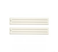 Le support de couvercle en silicone peu encombrant maintient les couvercles droits et les ustensiles hors du plan de travail pendant la préparation des aliments (mètres blancs)