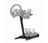Le support de volant ultime en noir - adapté pour Logitech, Xbox, Madcatz et Thrustmaster | Hauteur réglable | Angle réglable | Facilement pliable | Facile à assembler | Large compatibilité