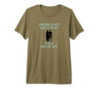 Le Surf n'est Pas Seulement Un Sport, C'est Une façon de Vivre T-Shirt Haut de Gamme