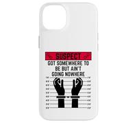 Le Suspect a Quelque Part où être mais ne va Nulle Part Voyager Coque pour iPhone 14 Plus