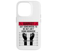 Le Suspect a Quelque Part où être mais ne va Nulle Part Voyager Coque pour iPhone 14 Pro