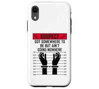 Le Suspect a Quelque Part où être mais ne va Nulle Part Voyager Coque pour iPhone XR