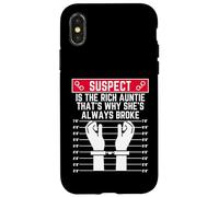 Le Suspect est la Tante Riche, C'est Pourquoi Elle est Toujours fauchée Coque pour iPhone X/XS