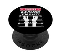 Le Suspect est la Tante Riche, C'est Pourquoi Elle est Toujours fauchée PopSockets PopGrip Adhésif