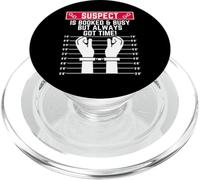 Le Suspect est réservé et occupé mais il a Toujours Le Temps PopSockets PopGrip pour MagSafe