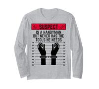 Le Suspect est Un Bricoleur mais n'a jamais Les Outils Dont il a Besoin de s'amuser Manche Longue