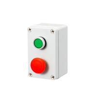 Le symbole de flèche indique le démarrage et l'arrêt de la réinitialisation automatique Interrupteur de boîte à boutons étanche momentané Arrêt d'urgence Boîte de commande industrielle(Orange)
