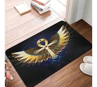 Le Symbole Égyptien Ankh : Signification, Symbolisme Et Histoire Paillasson Intérieur Lavable en Machine Paillasson D'Entree Absorbant Tapis De Douche pour Extérieur Chambre Baignoire 40X60Cm