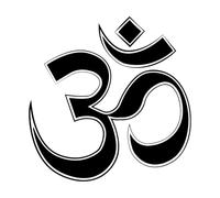 Le symbole om est utilisé dans la méditation et les rituels ainsi que dans la spiritualité et la philosophie Décorations murales en vinyle 67.2x68.3cm Amovible sans laisser de colle Noir