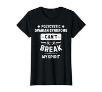 Le Syndrome des ovaires polykystiques ne Peut Pas briser Mon Esprit T-Shirt Graphique avec Valeur, Femme, Noir, L