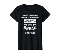 Le Syndrome douloureux régional Complexe ne Peut Pas briser Mon Esprit T-Shirt Graphique avec Valeur, Femme, Noir, XS