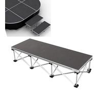 Le système ASE Portable Adjuble - Une Plateforme modulaire mesurant de 20 à 80 cm - Convient au Chant, à la Batterie, aux Performances de Groupes et aux événements, ce Qui Le Rend idéal pour