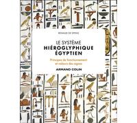 Le système hiéroglyphique égyptien Principes de fonctionnement et valeurs des signes - Renaud de Spens - Armand Colin - broché - Essai