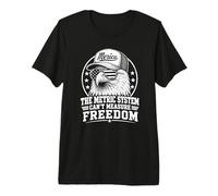 Le système métrique ne Peut Pas mesurer la liberté drôle 4 Juillet T-Shirt Haut de Gamme